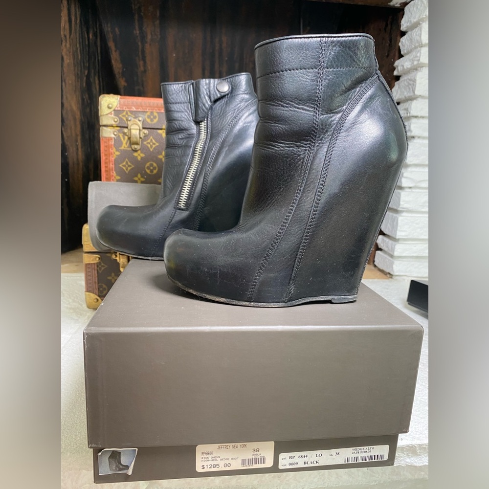 Rick Owen’s High-heel wedge boot